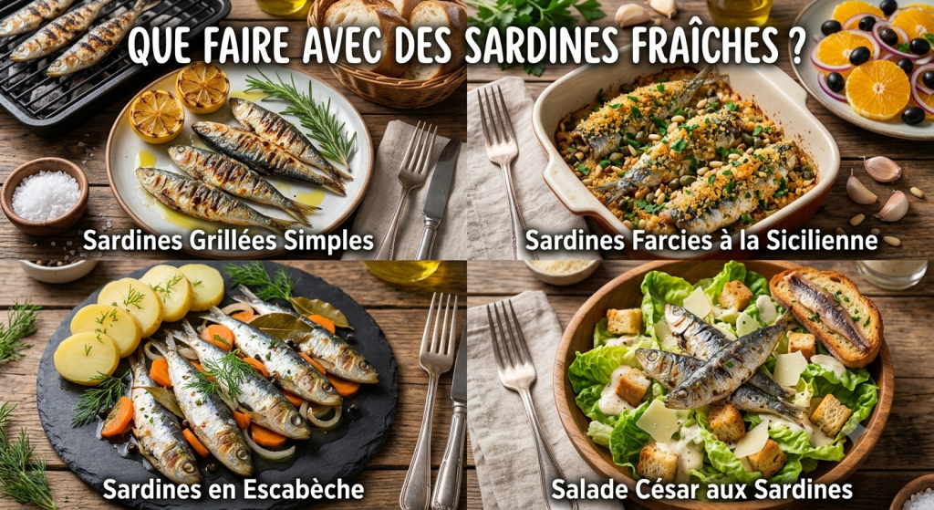 Que faire avec des sardines fraîches ?