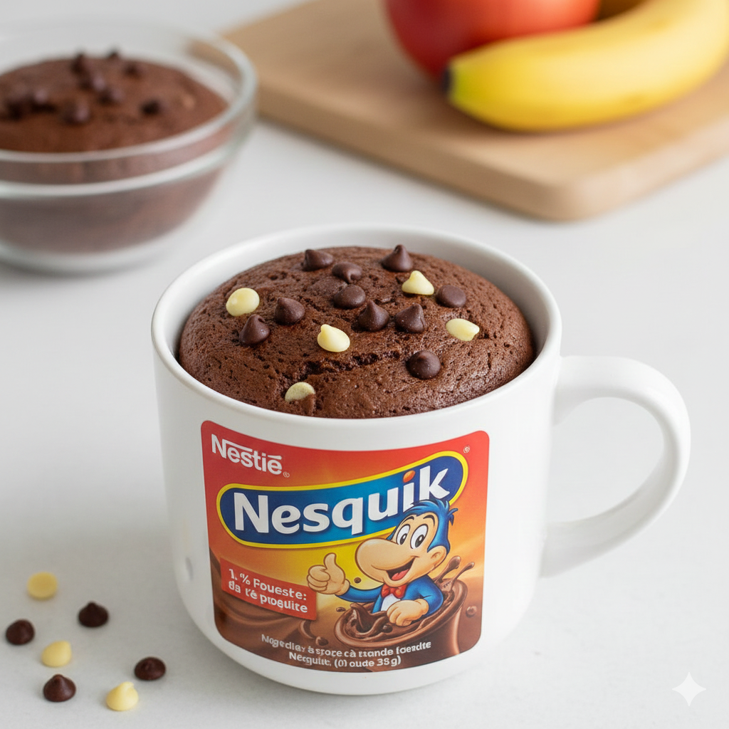 Recette du Mug Cake au Nesquik : Le Gâteau Chocolaté Ultra-Rapide